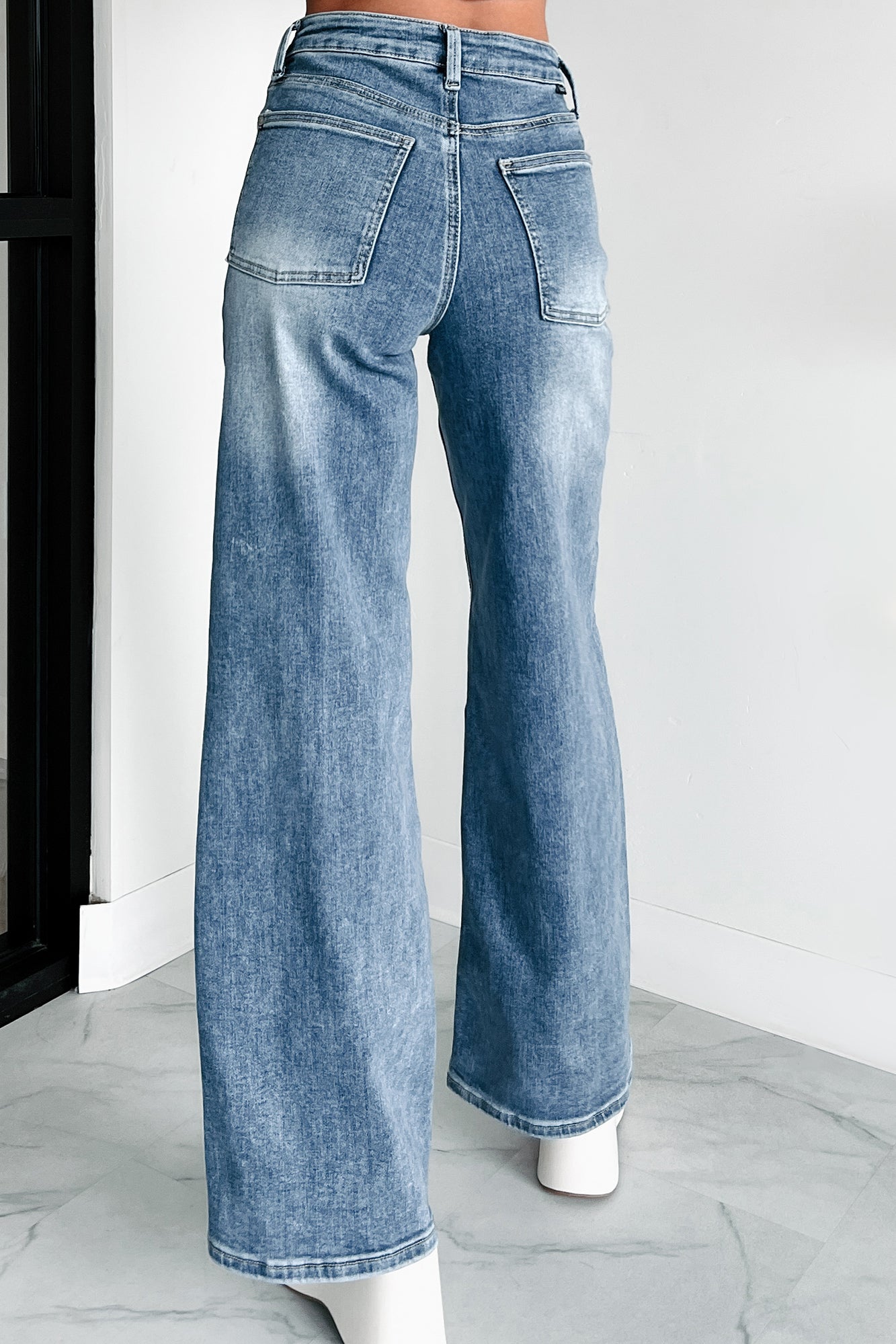 Rhodes High Rise Wide Leg Special A Jeans (Medium Dark)